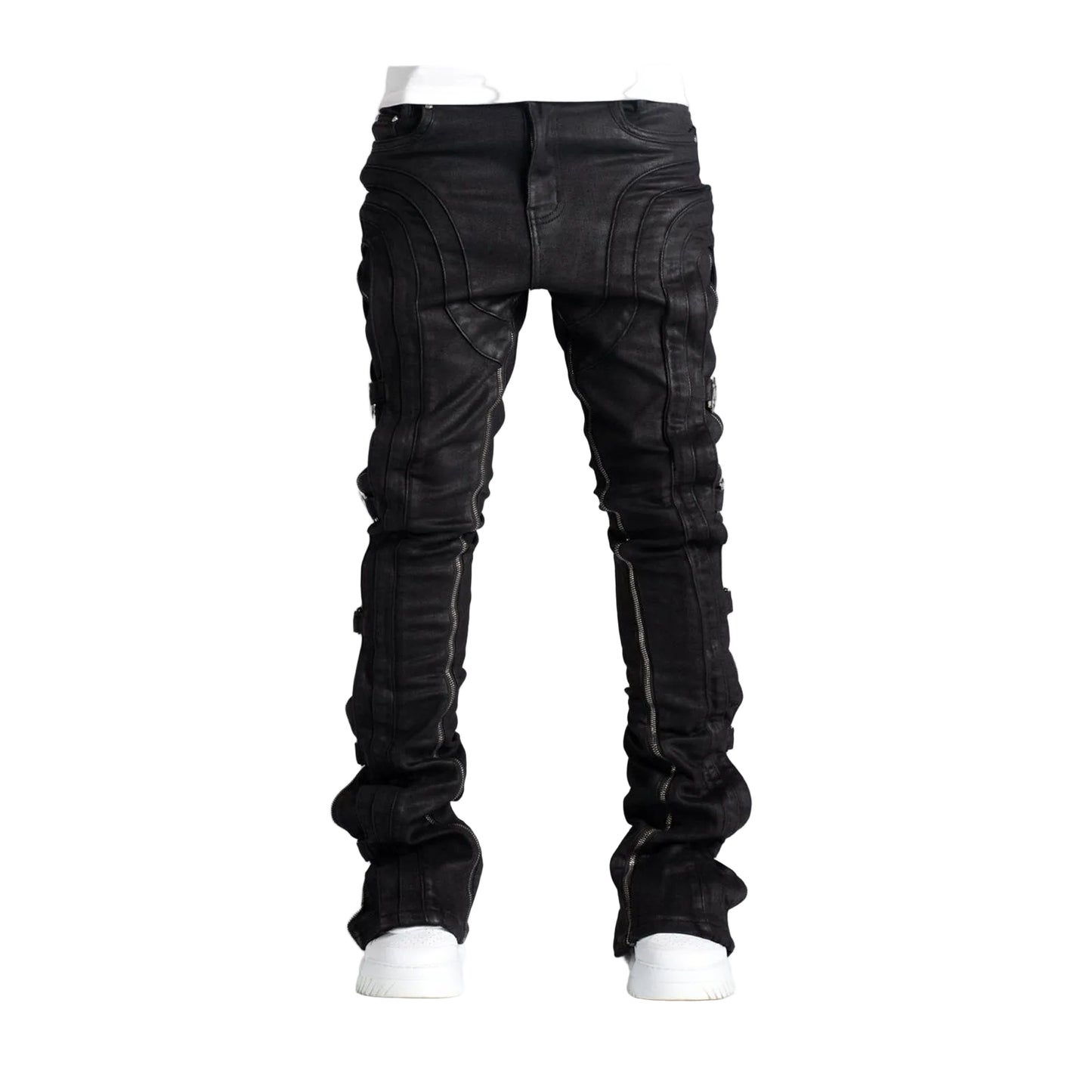 GUAPI Obsidian Waxed Premium Denim — Black