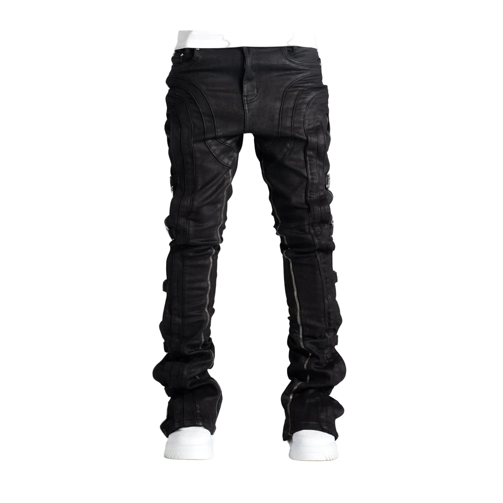 GUAPI Obsidian Waxed Premium Denim — Black