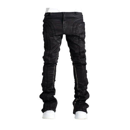 GUAPI Obsidian Waxed Premium Denim — Black