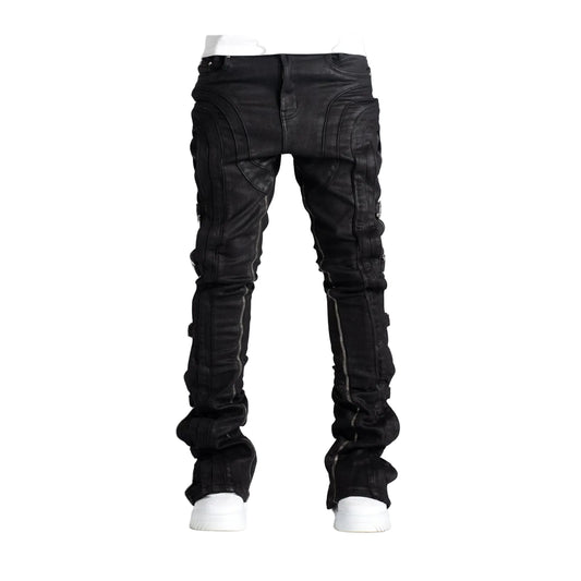 GUAPI Obsidian Waxed Premium Denim — Black