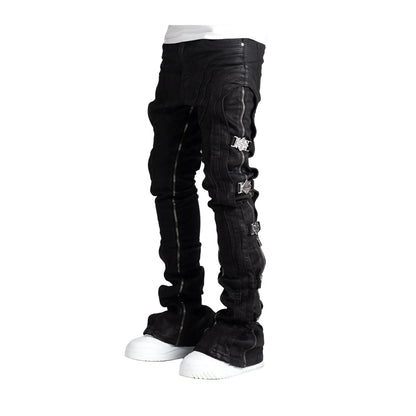 GUAPI Obsidian Waxed Premium Denim — Black, view 2