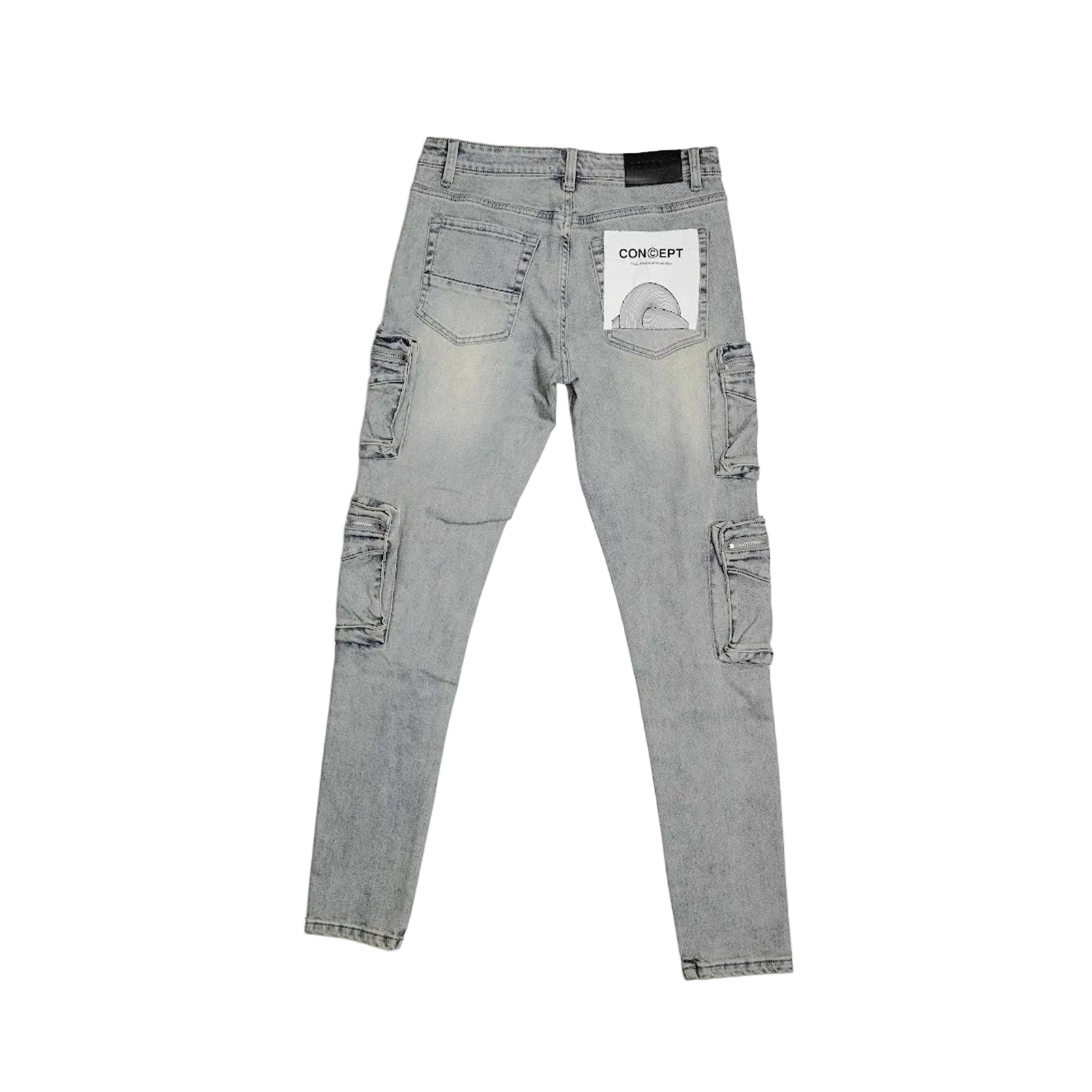 Concept Dunkirk Cargo Denim — Light Blue, view 2
