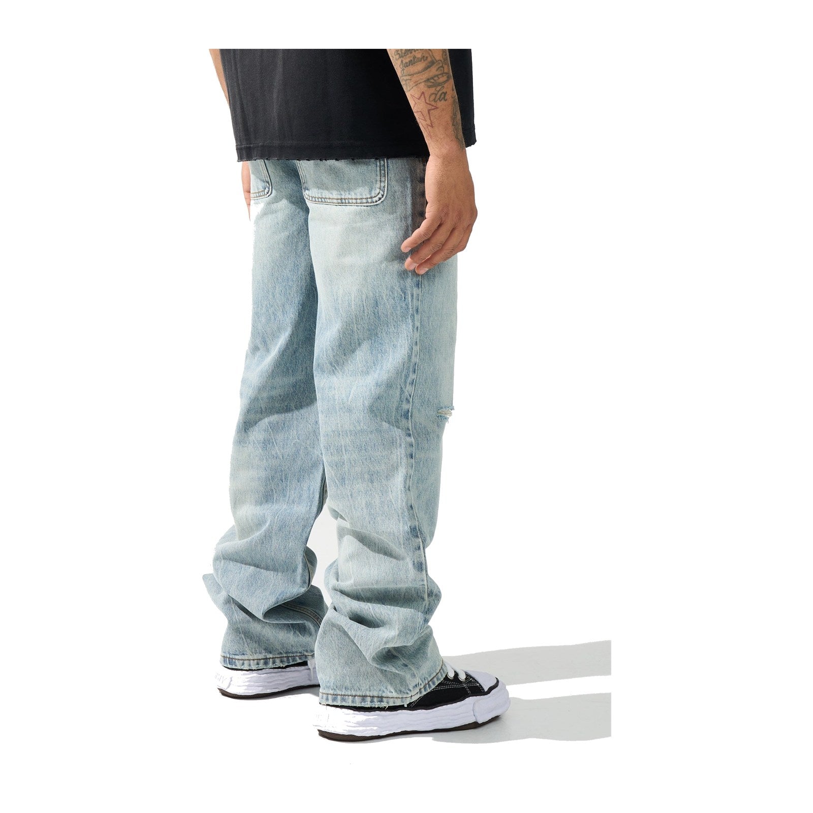 Serenede "Pacific" Baggy Jean — Seafoam Light Blue