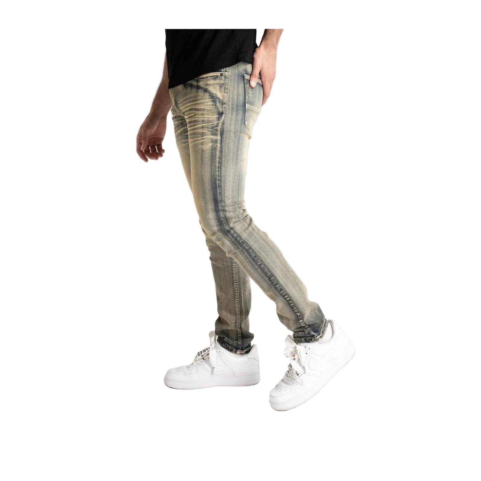 Spark Basic Stretch Denim — Dark Indigo, view 2