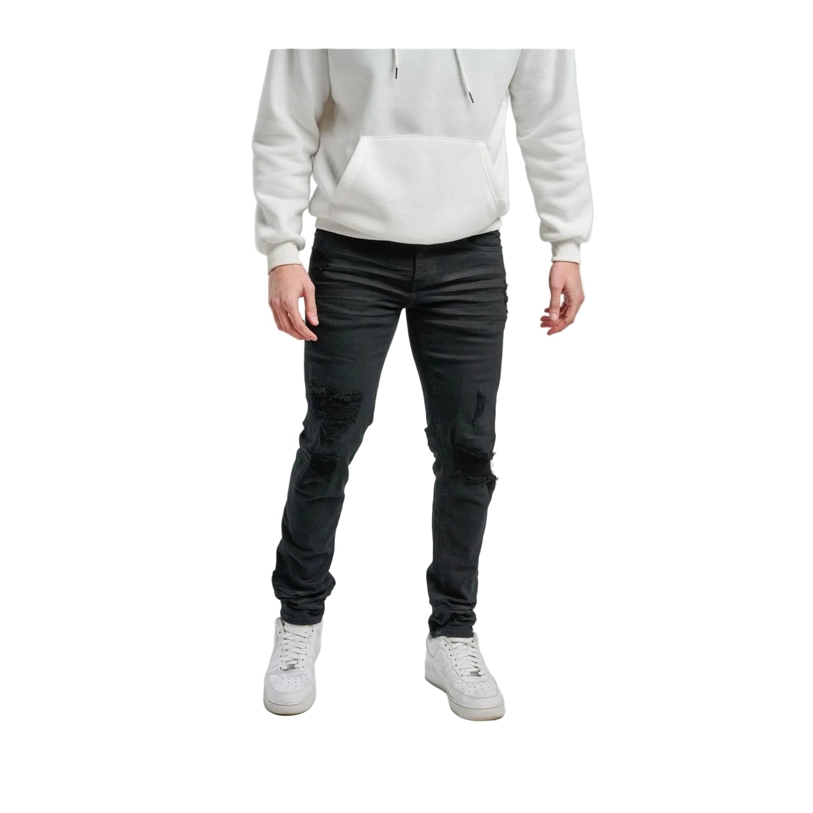 Spark Slim Fit Stretch Jean — Jet Black