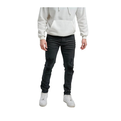 Spark Slim Fit Stretch Jean — Jet Black