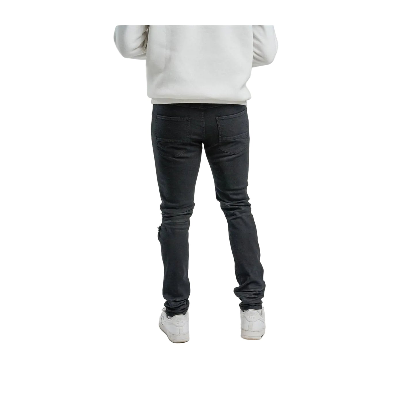 Spark Slim Fit Stretch Jean — Jet Black, view 3