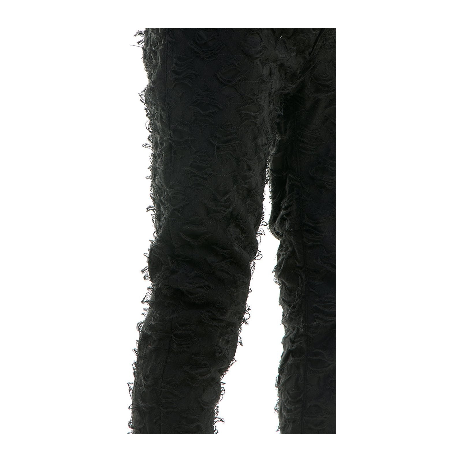 KDNK Stacked Net Pant — Black