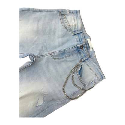 KDNK Forged Distress Skinny Jean — Light Blue