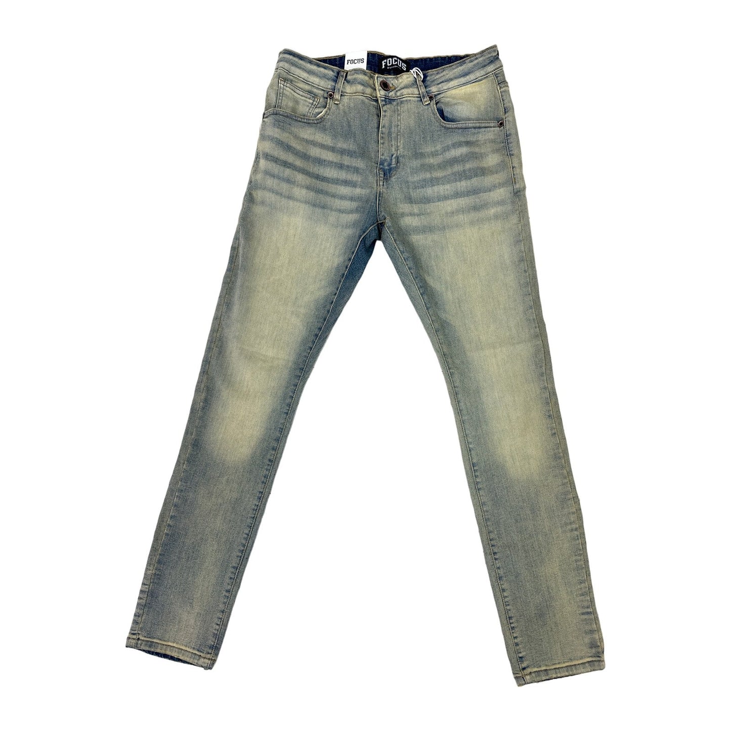 Focus 5244 Premium Clean Slim Denim — Lt Vintage Wash