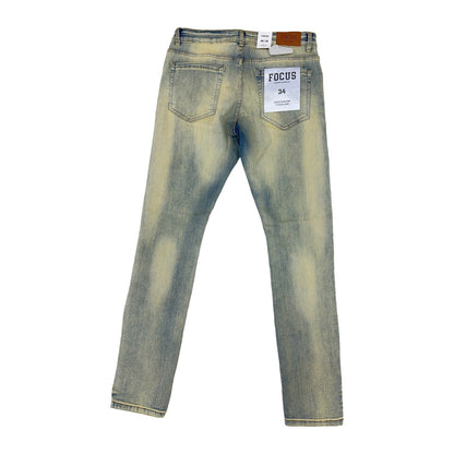 Focus 5244 Premium Clean Slim Denim — Lt Vintage Wash