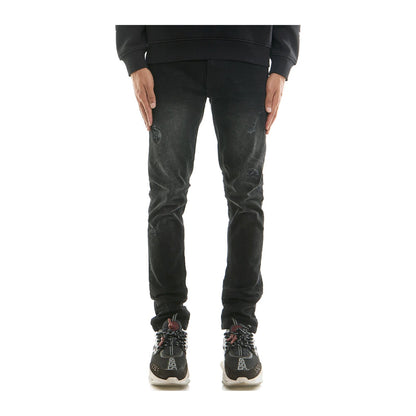 KDNK Rip & Repair Jean — Black