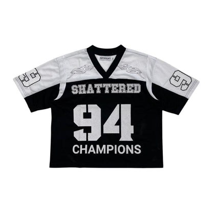 Shattered Hearts "Shattered 94 Champions" Mesh Jersey — Black/White
