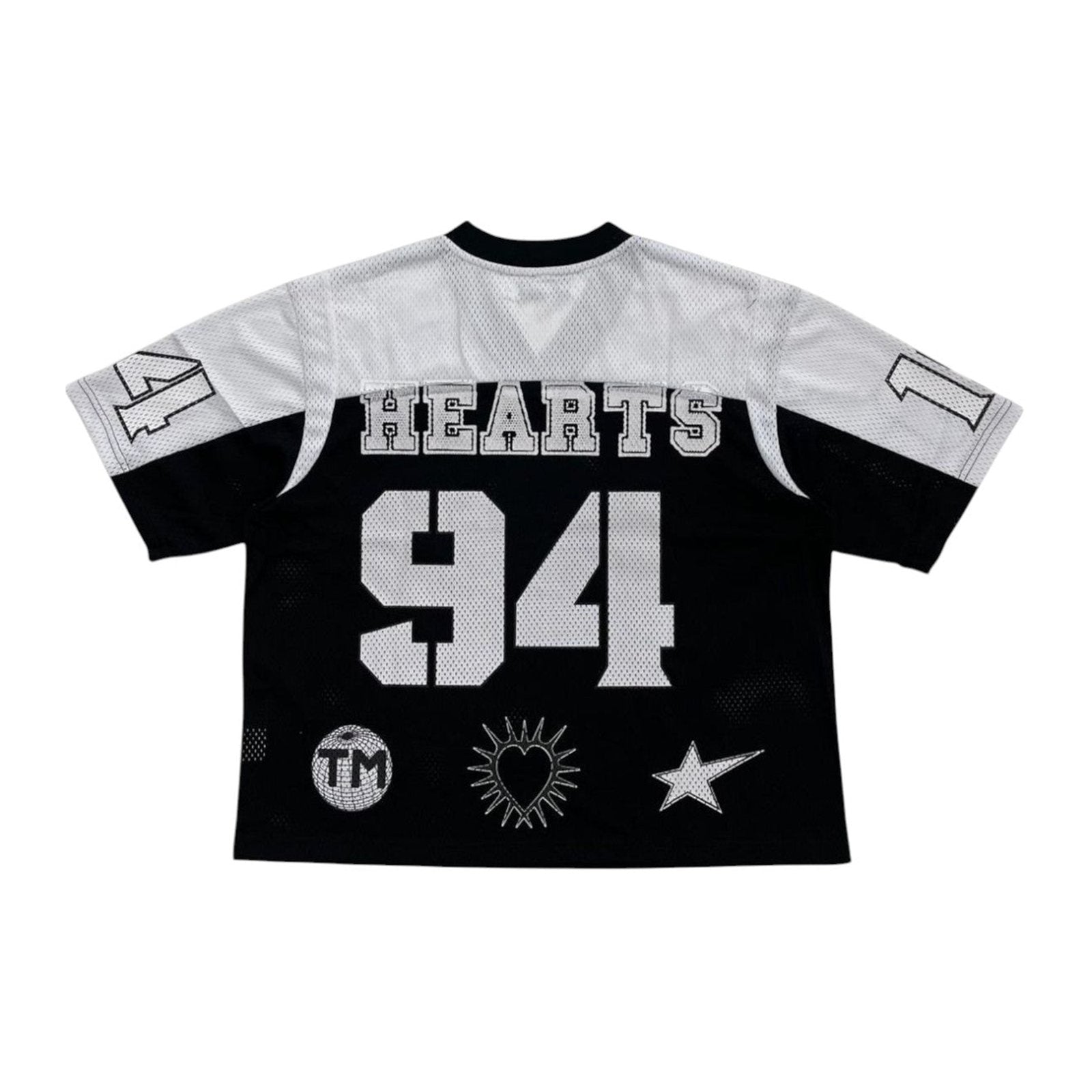 Shattered Hearts "Shattered 94 Champions" Mesh Jersey — Black/White