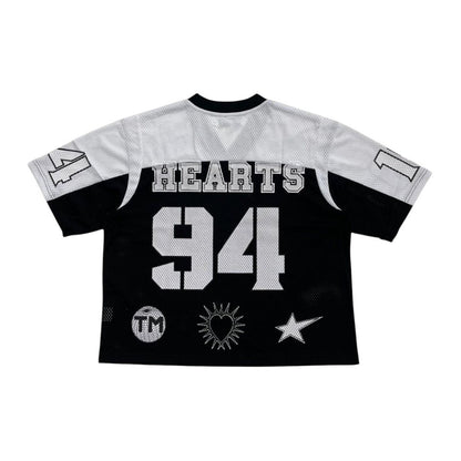 Shattered Hearts "Shattered 94 Champions" Mesh Jersey — Black/White