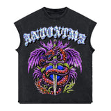 ANTOXTMS ‘Anto 1975’ Rhinestone Sleeveless Shirt — Black
