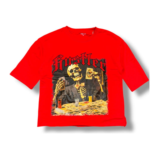 Focus "Hustler" Heavyweight Tee — Red