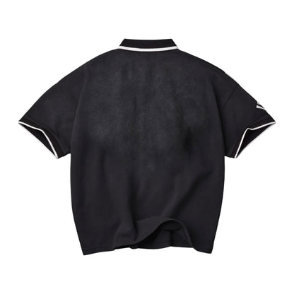 Valley Dreams "Lives Forever" Vale Sport Polo — Black