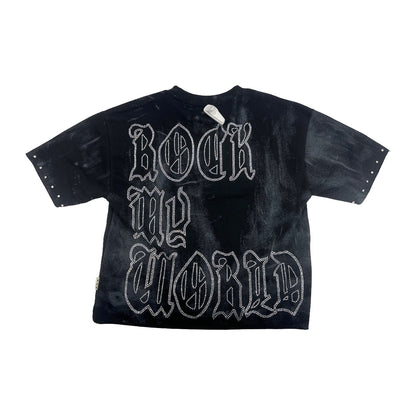 BKYS "Rock My World" Skeleton Tee — Black Wash