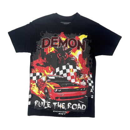 Dodge x Reason "Demon — Rule The Road" Tee — Black