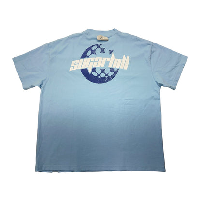 sugarhill 2 skeletons chain lock tee sky blue