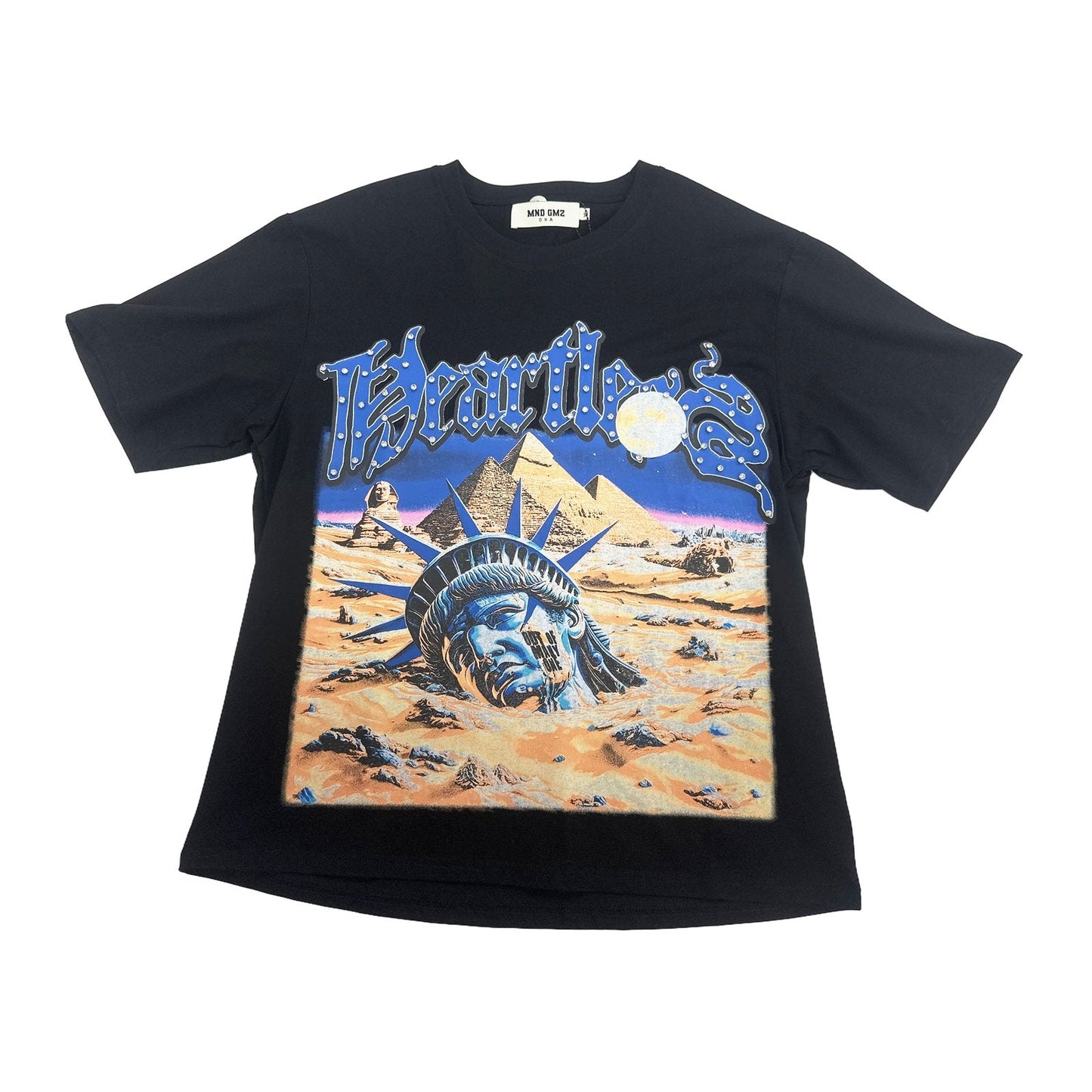 MND GMZ DNA "Heartless" Liberty Tee — Black