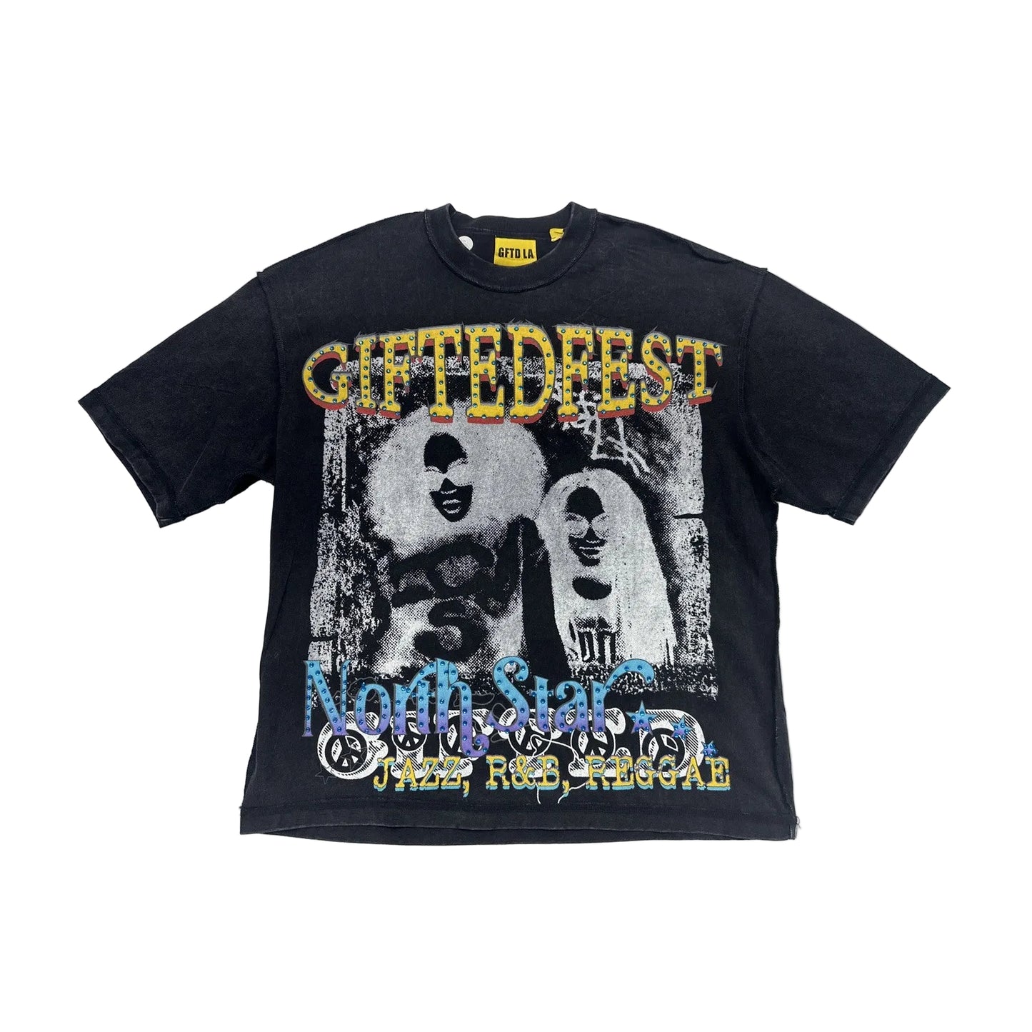 gftd la giftedfest tour tee black