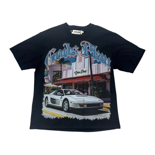 mnd gmz dna gods plan car tee black