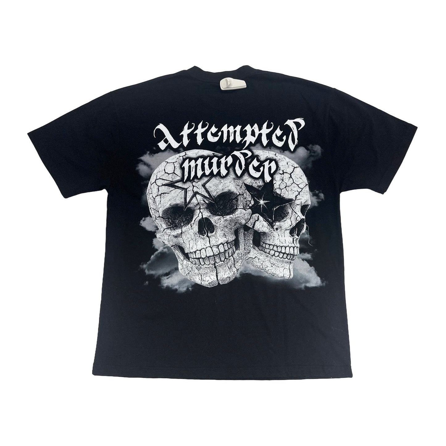 DRUNZ "Aim Quick But Don't Miss" Skull Tee — Black