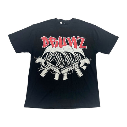 DRUNZ Three Skull Tee — Black