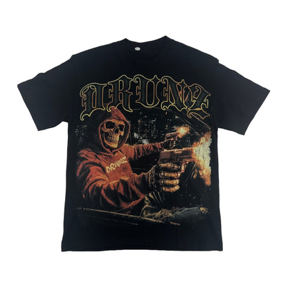 drunz skull drive by tee black