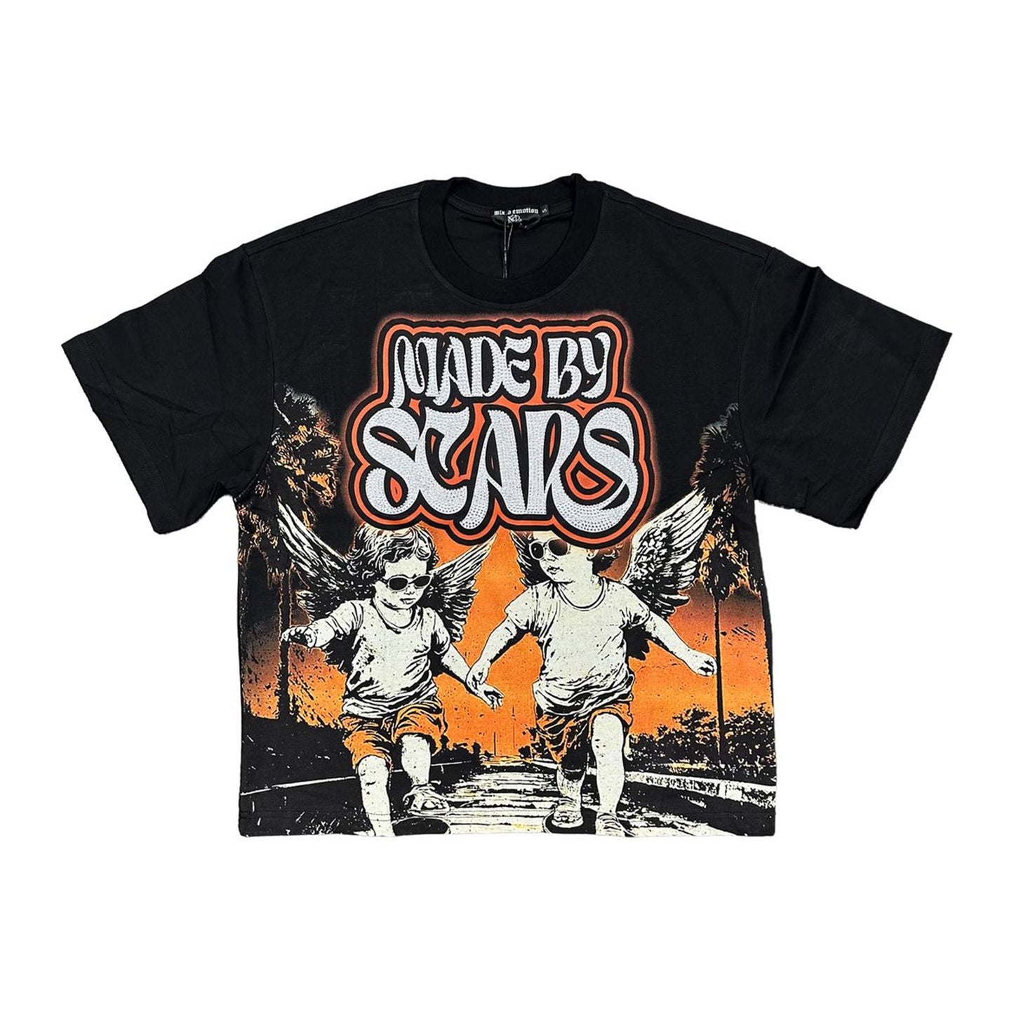 Mixed Emotion "Made By Scars" Tee — Black