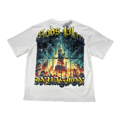 mnd gmz dna gods plan car tee white