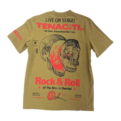Tenaciti Studios "Rock & Roll" Tee - Khaki