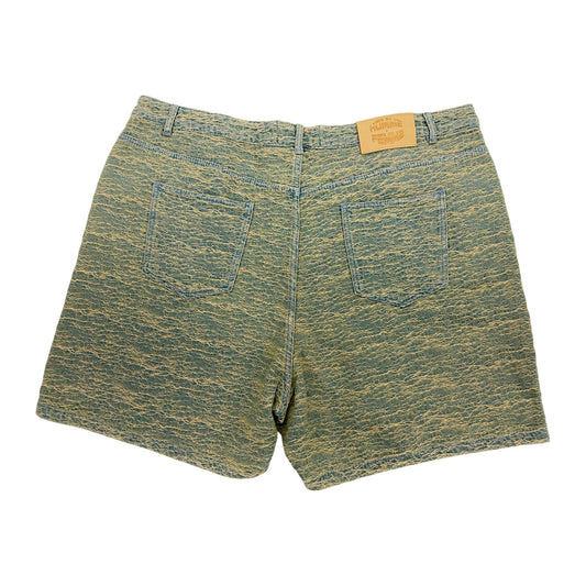homme femme blue wash shorts