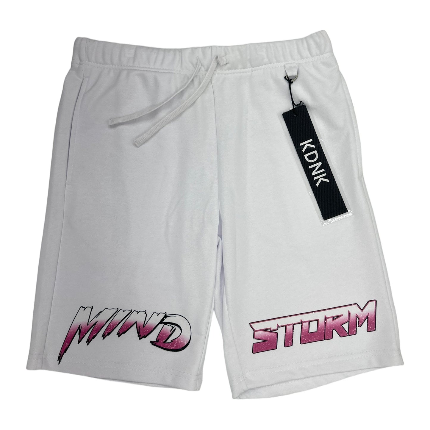 kdnk mind storm shorts white