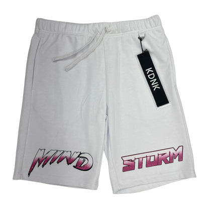 kdnk mind storm shorts white