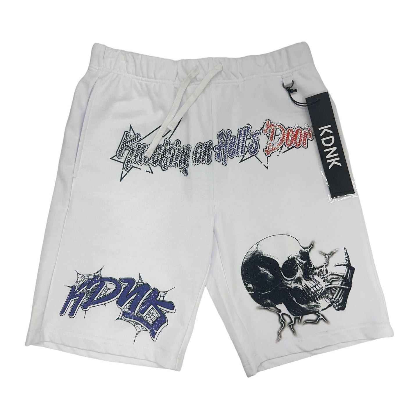kdnk knockin on hells door shorts white