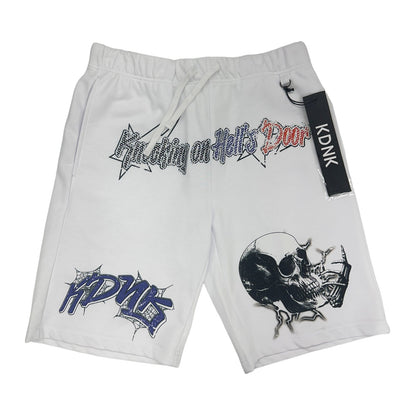 kdnk knockin on hells door shorts white