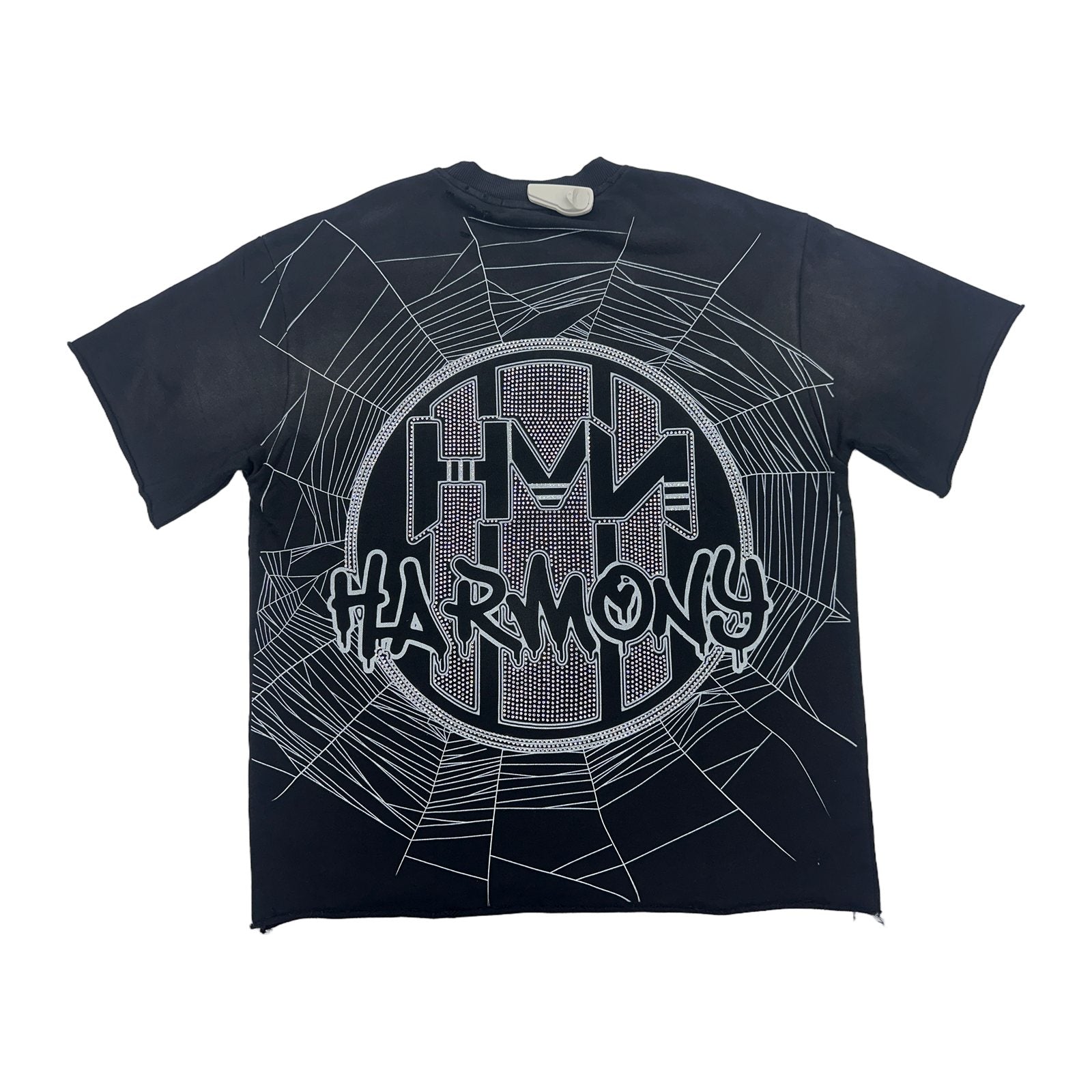 harmony blue spider black tee