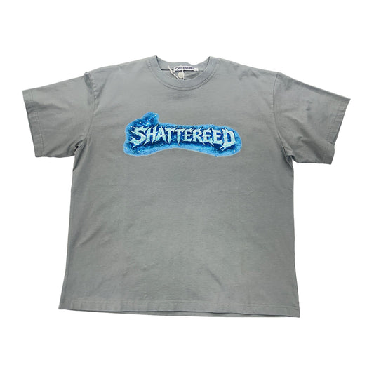 shattered hearts blue shattered grey tee