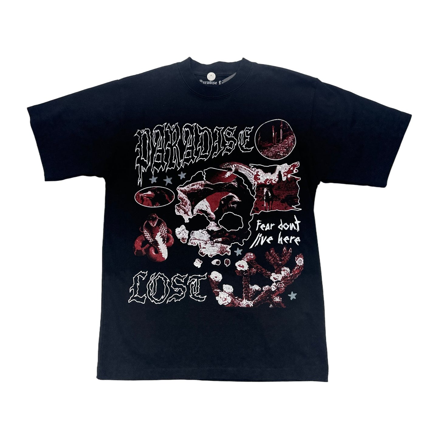 paradise lost fear dont live here skull black tee