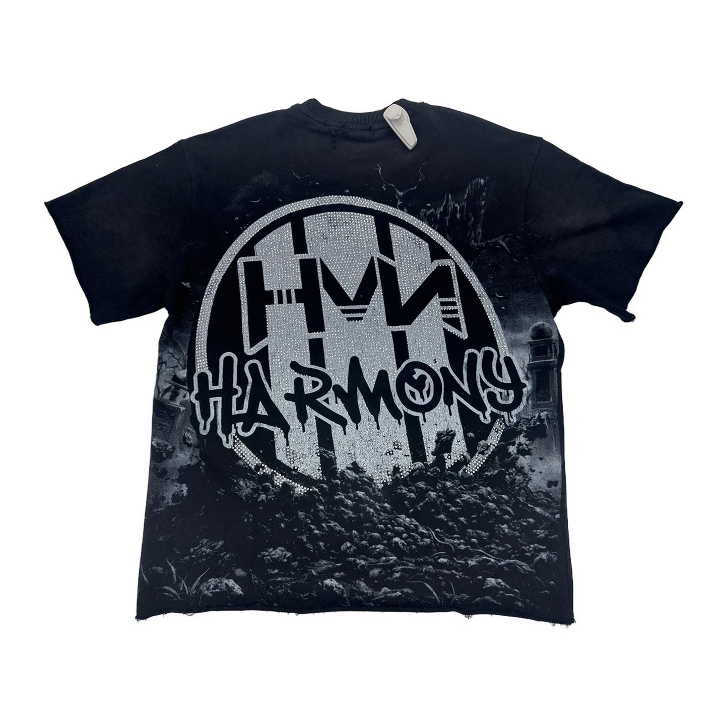 harmony skull hand tee black
