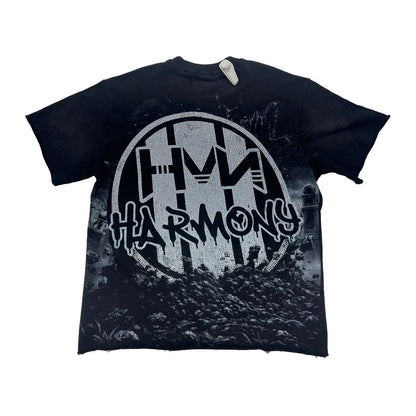 harmony skull hand tee black