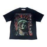 MND GMZ DNA Statue Liberty Face Saints Tee — Black