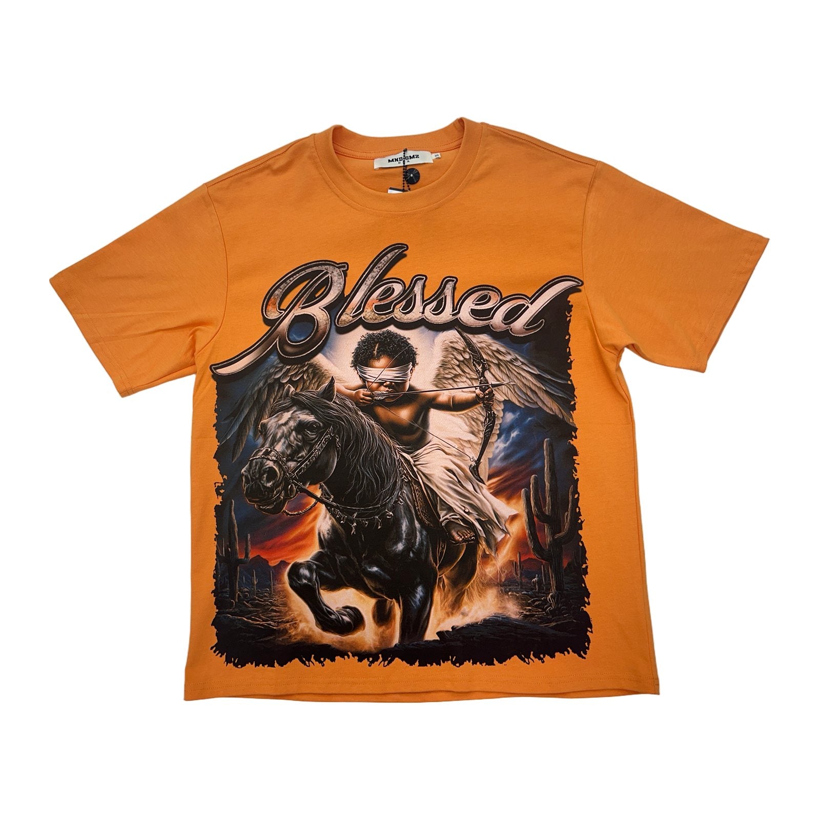 mnd gmz dna angel bow tee orange
