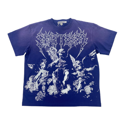 shattered hearts baby angel tee purple