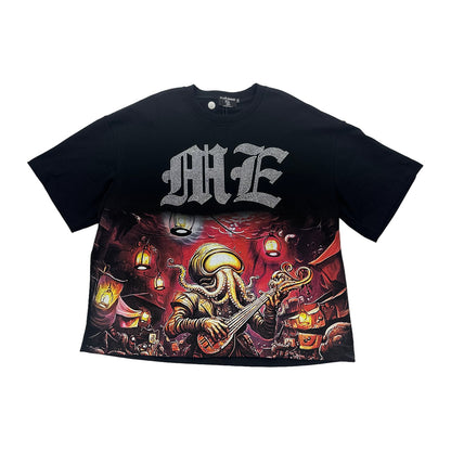 mixed emotion mf squid guitar tee black