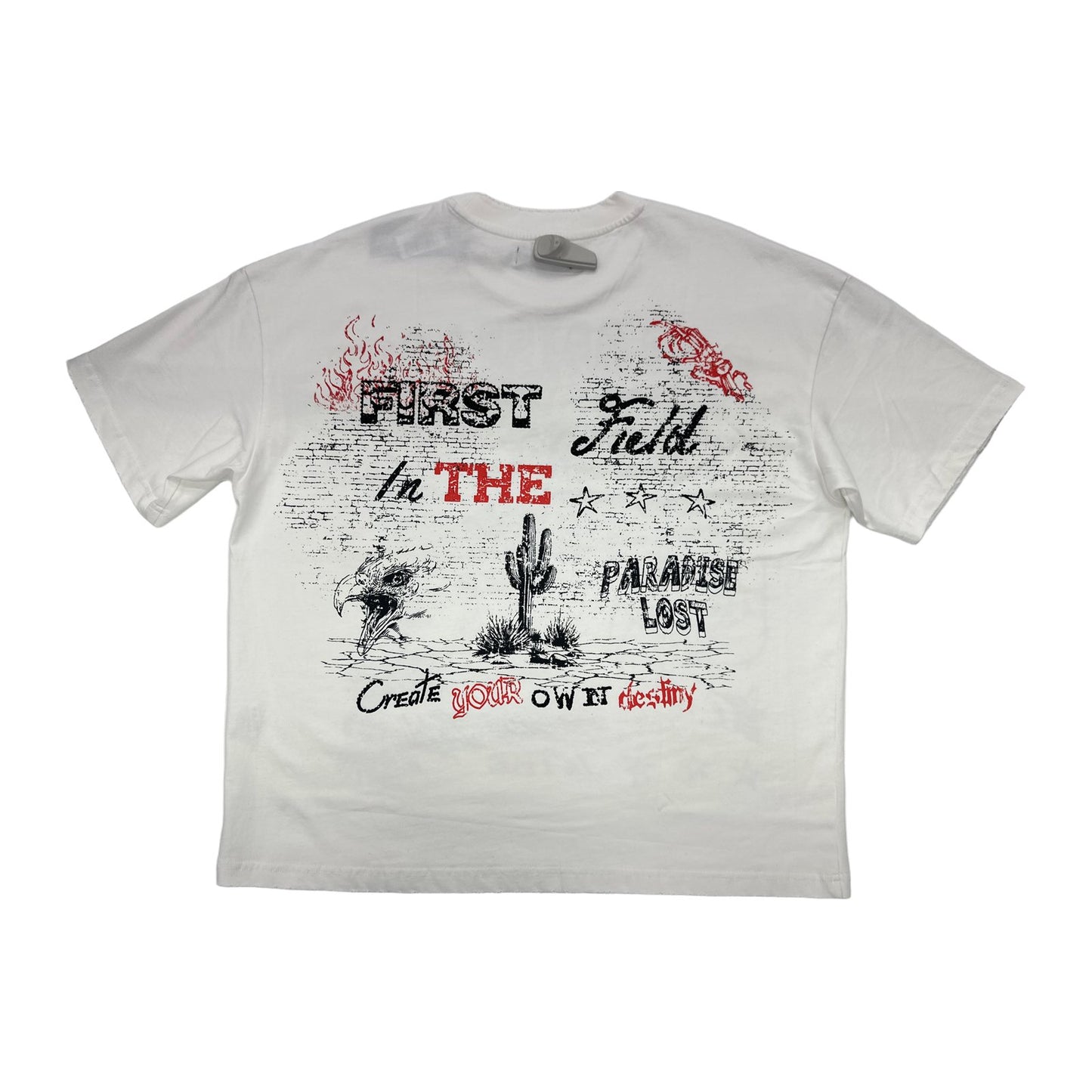 paradise lost first field white tee
