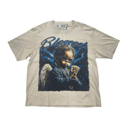 mnd gmz dna blessed baby money tee tan